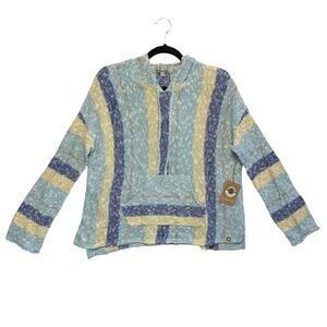 Levitate Daybreak Sweater Hoodie NWT Women's Size S Oversized Baja Cotton Blend